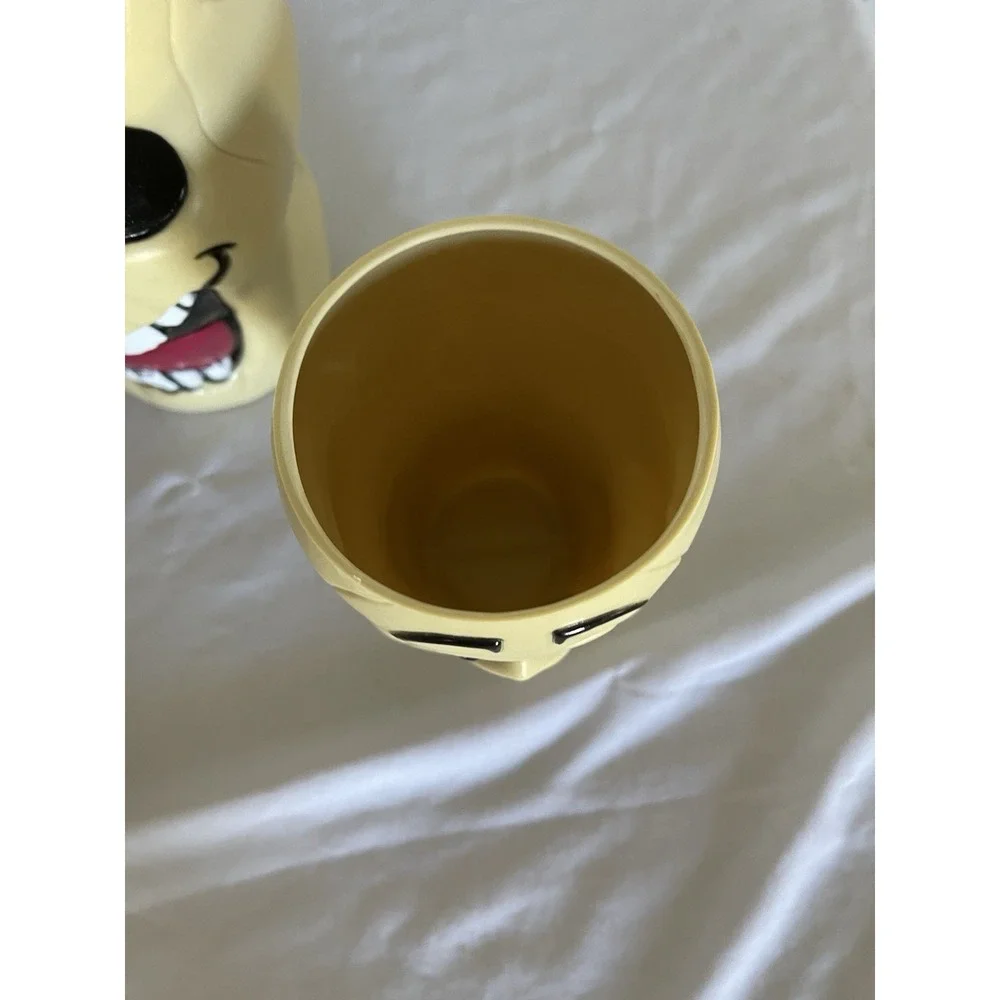 Vintage Halloween Pitcher And Cups Blow Mold Skeleton Skull Zombie